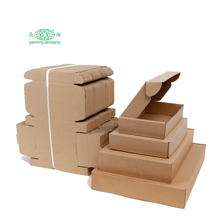 Cutie ondulată cu materiale ecologice cu dimensiuni personalizate și cutii de ambalare cu logo