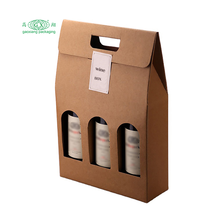 Ambalaj personalizat de înaltă calitate de casă din carton ondulat cutie de vin pentru sticle de bere