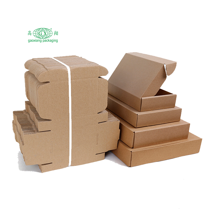 Cutie ondulată cu materiale ecologice cu dimensiuni personalizate și cutii de ambalare cu logo