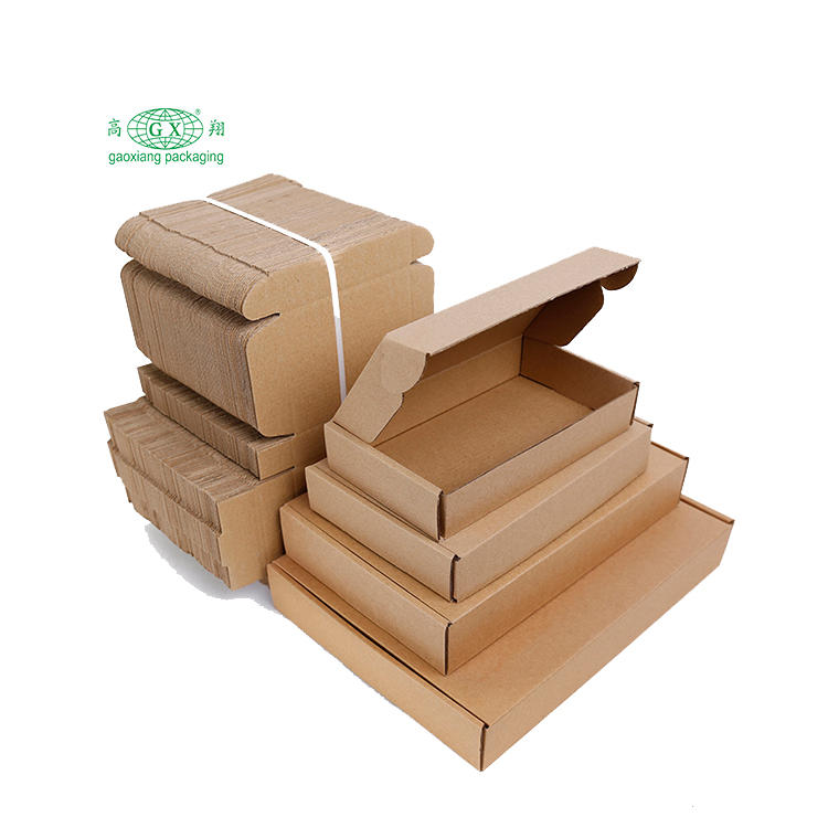 Cutie ondulată cu materiale ecologice cu dimensiuni personalizate și cutii de ambalare cu logo